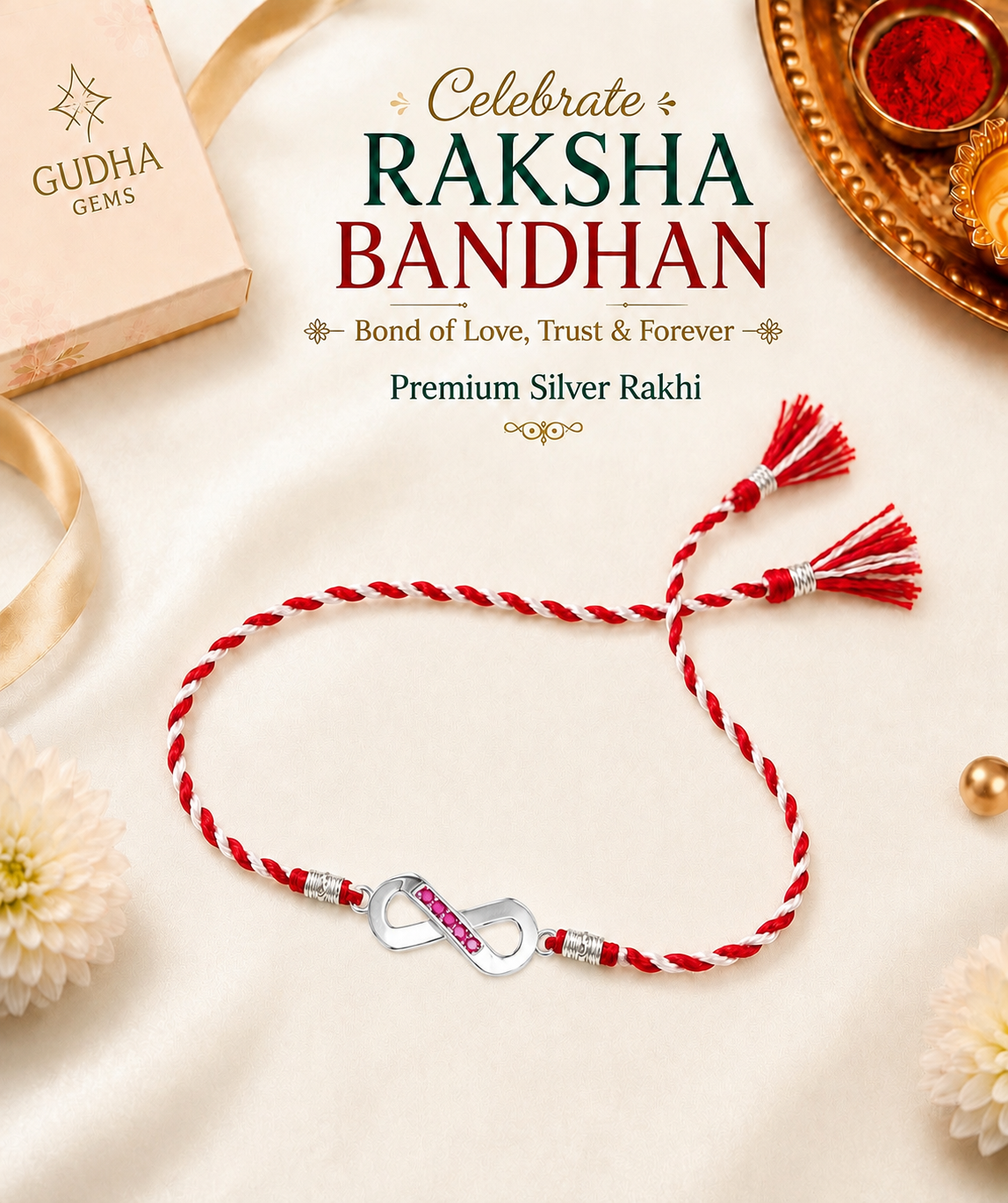 Ruby X Infinity Rakhi 925
