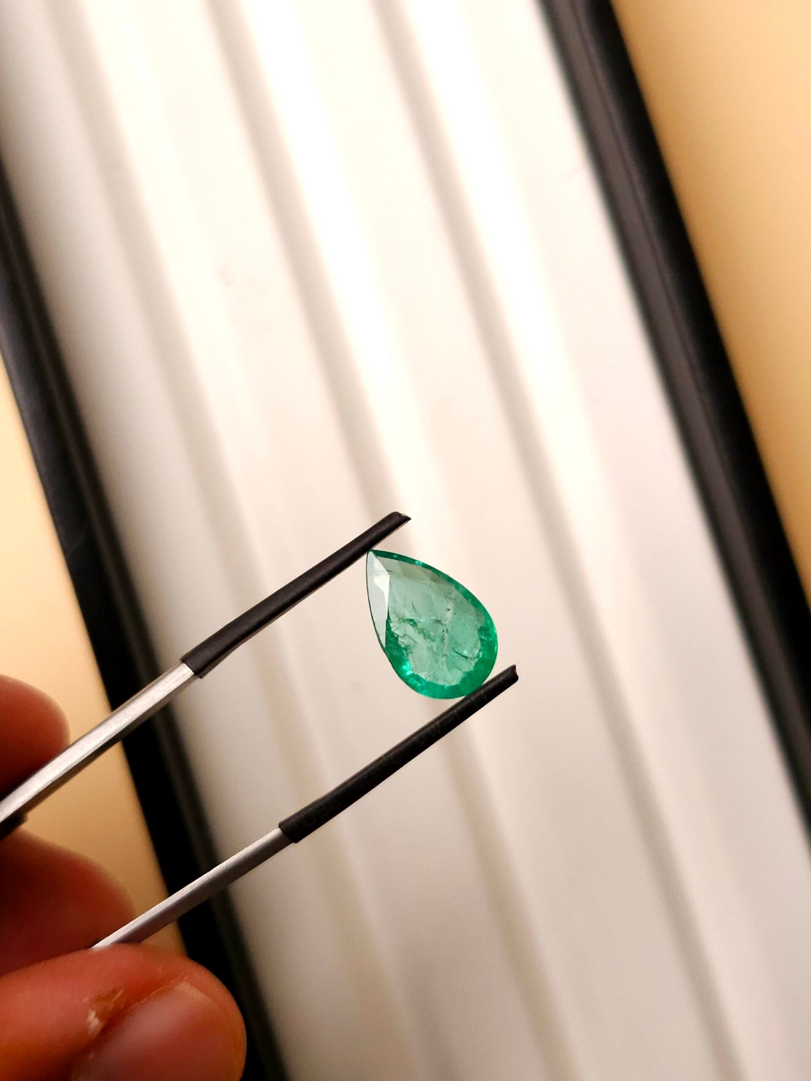 Natural Emerald pear shape