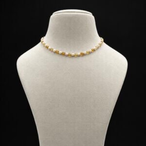 Yellow Sapphire x Peal necklace